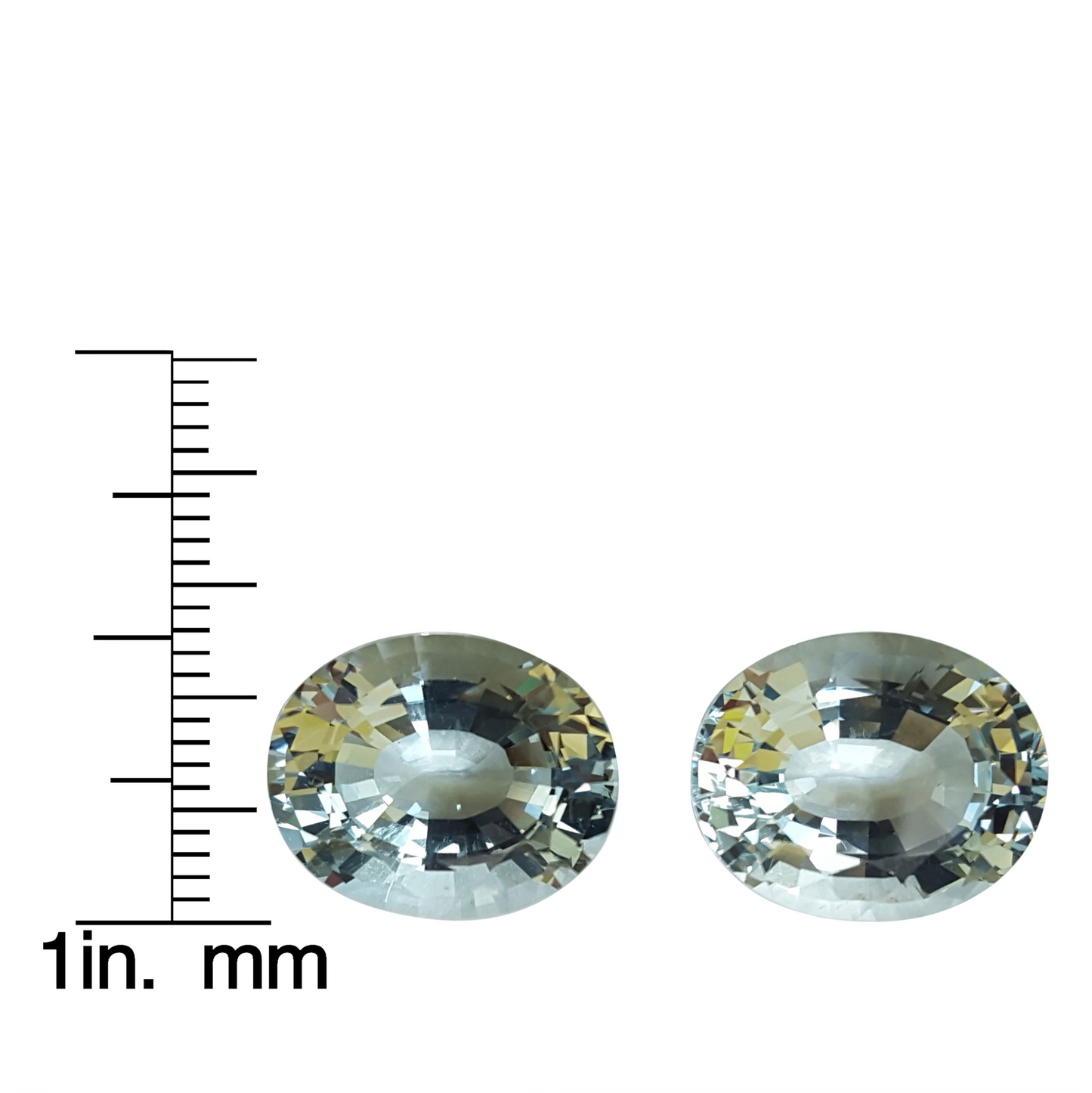 19.76ct Oval A Color Aquamarine Pair