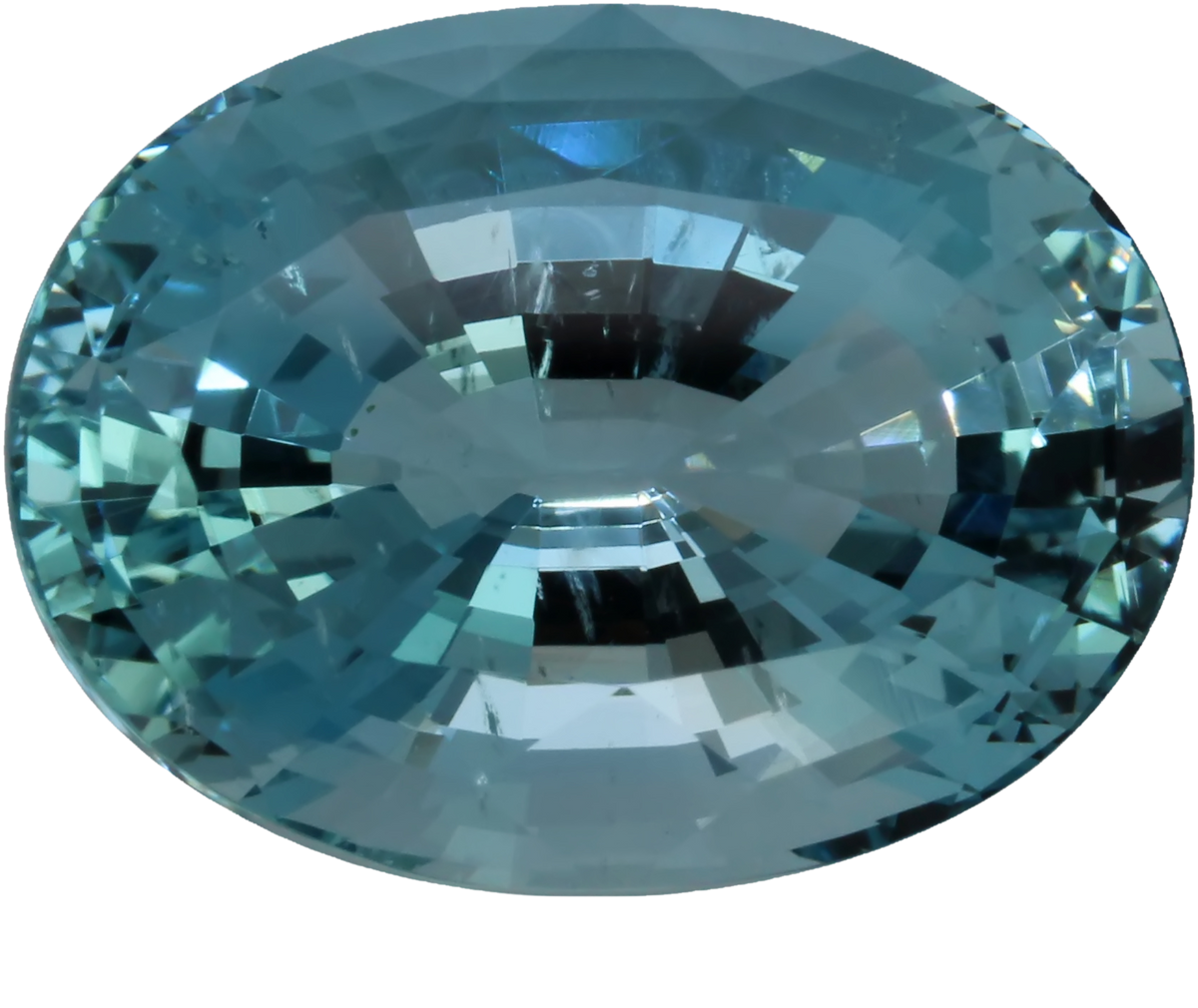 22ct Oval Unheated Aquamarine