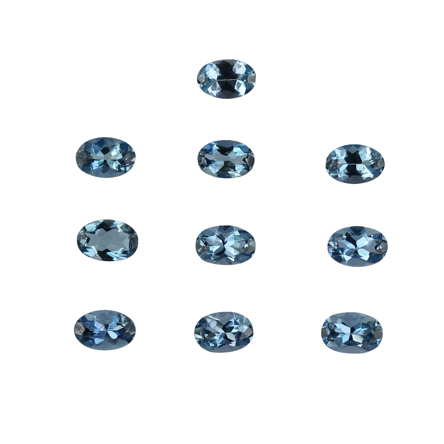 6x4mm Oval AAA Color Aquamarine