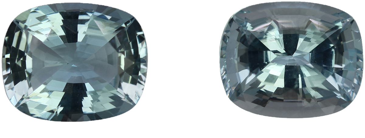 12x10mm Cushion A Color Aquamarine