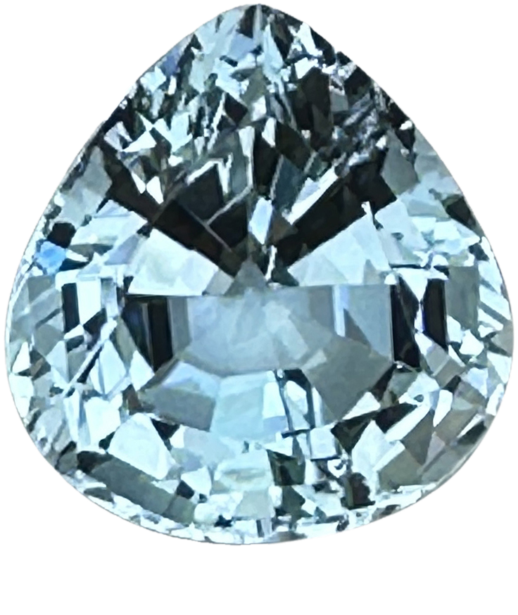 18.99 ct Hearth Shape AA Color Aquamarine