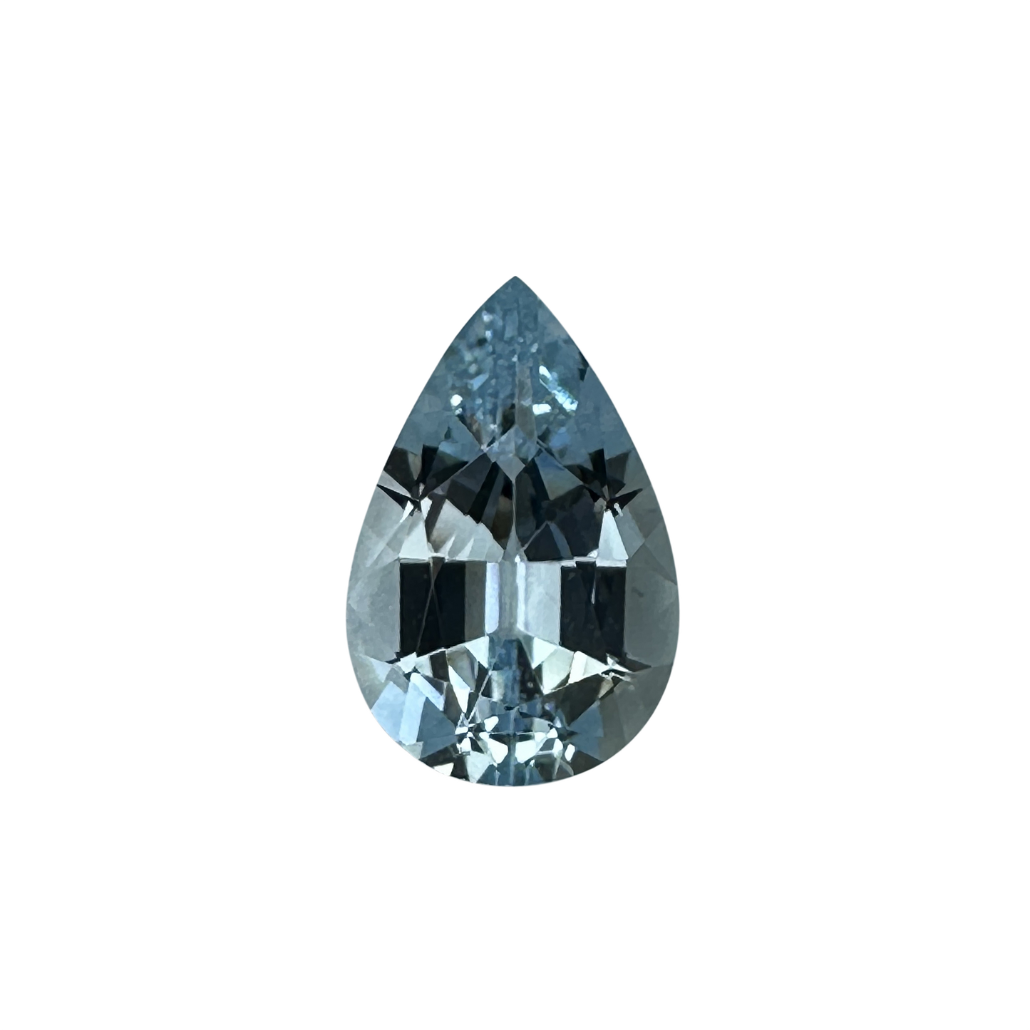 3.74ct Pear Shape A Color Aquamarine