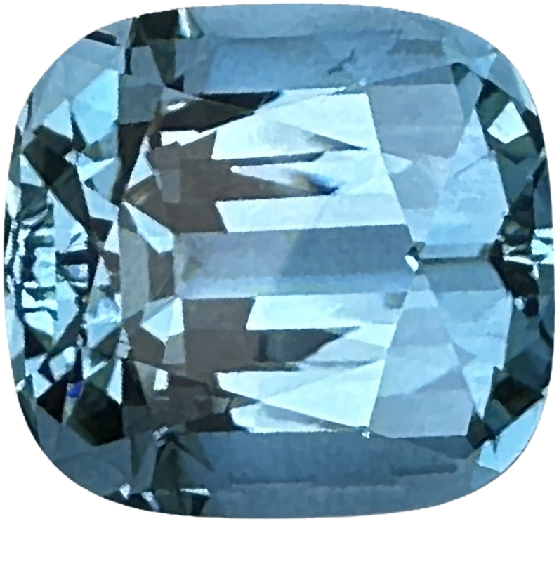 19.24ct Cushion Santa Maria Aquamarine
