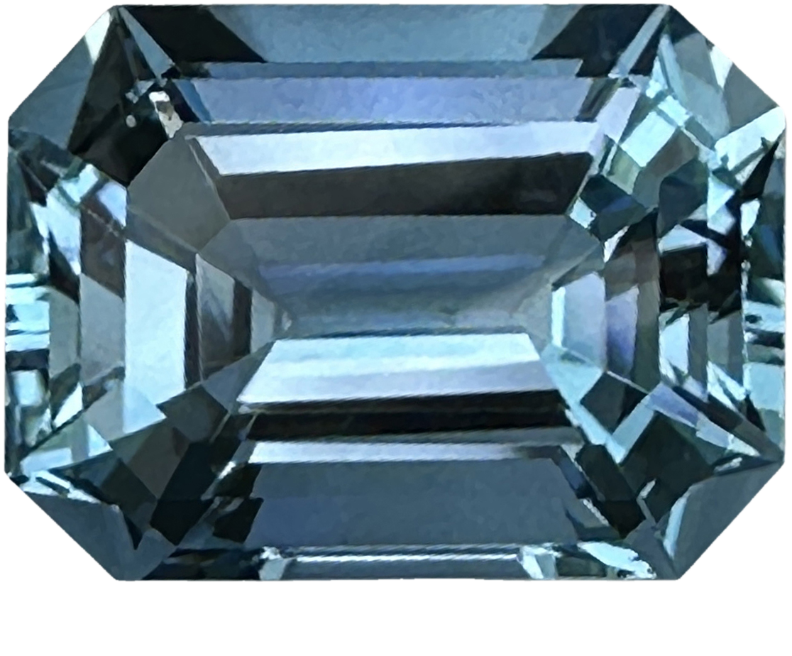 23.08ct Emerald Cut Santa Maria Aquamarine