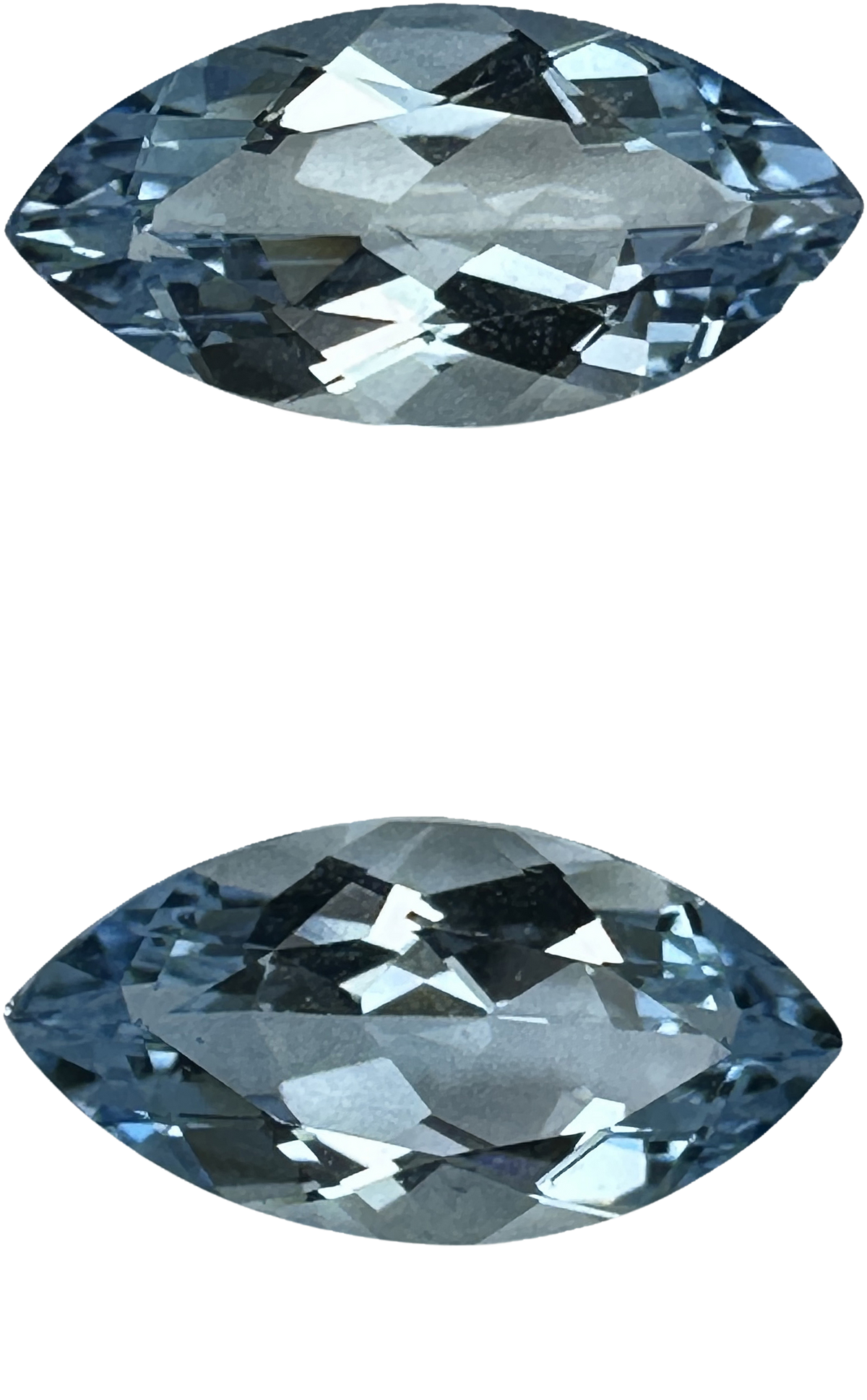 14x7mm Marquise AA Color Aquamarine Pair