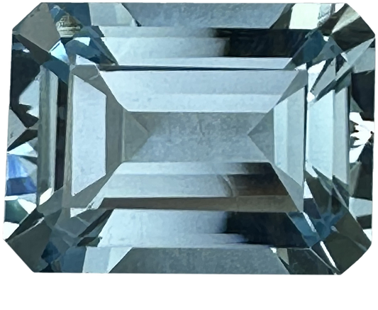 11x8mm Emerald Cut AA Color Aquamarine