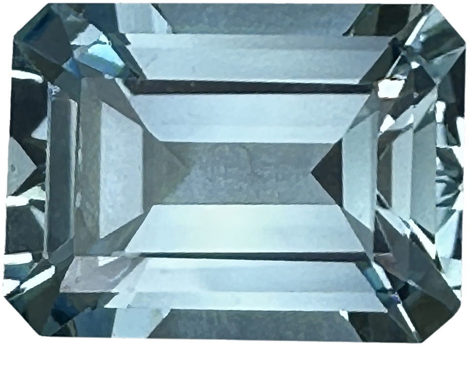 11x8mm Emerald Cut AA Color Aquamarine