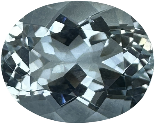 10.2x8.1mm Oval AA Color Aquamarine