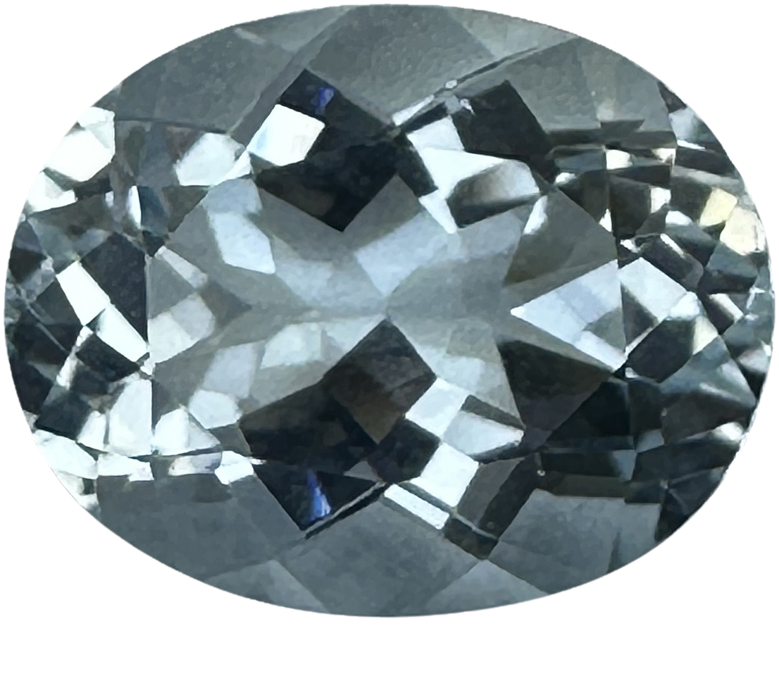 10.2x8.1mm Oval AA Color Aquamarine