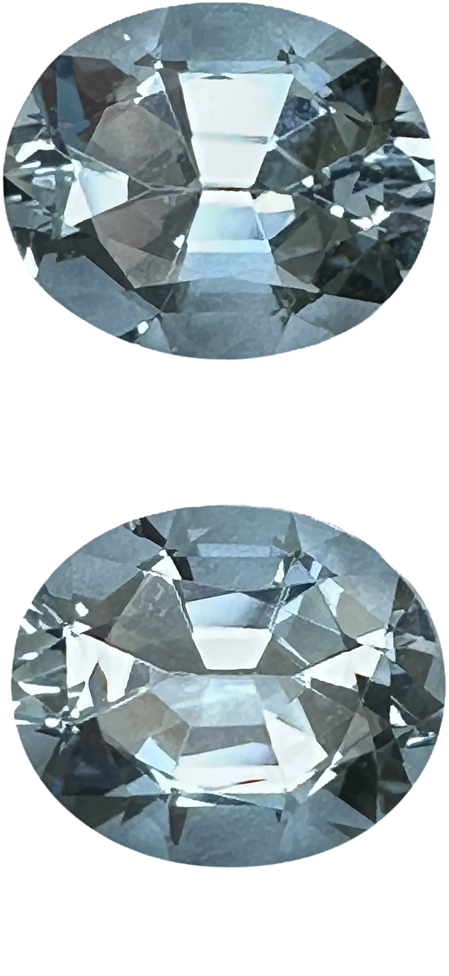 12x10mm Oval AA Color Aquamarine Pair
