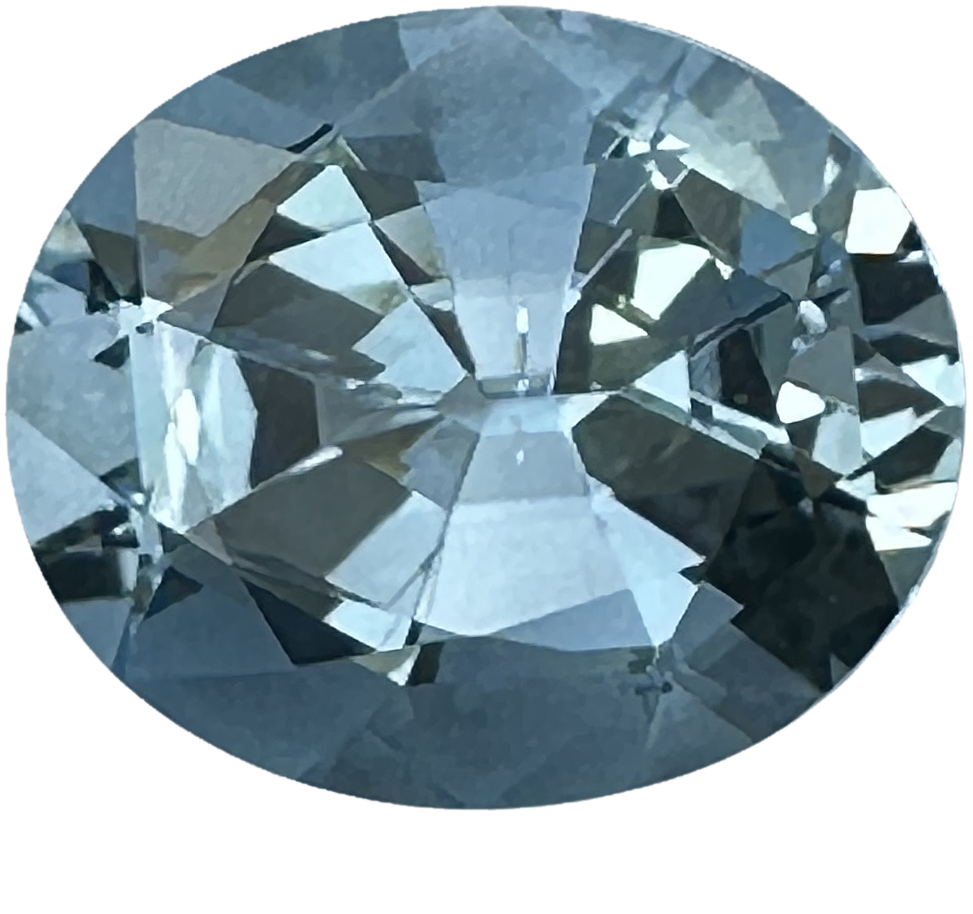12x10mm Oval AA+ Color Aquamarine