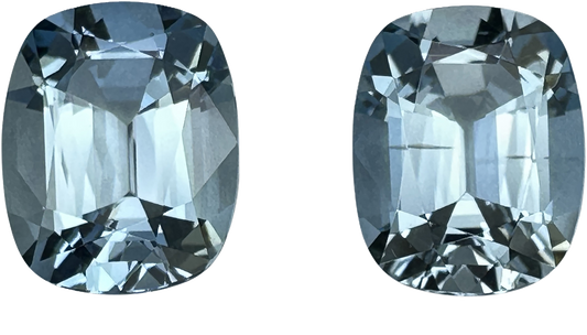 10x8mm Cushion AA Color Aquamarine Pair
