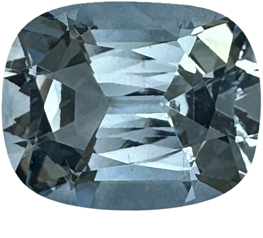 3.67ct Cushion A Color Aquamarine
