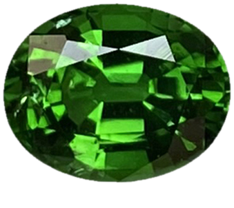 9x7mm Oval Fine Green Chrome Tourmaline Pair
