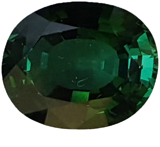 3.88ct Oval Fine Deep Green Chrome Tourmaline