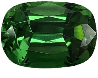 4ct Cushion Fine Green Chrome Tourmaline