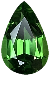 1.25ct Pear Shape Fine Green Chrome Tourmaline