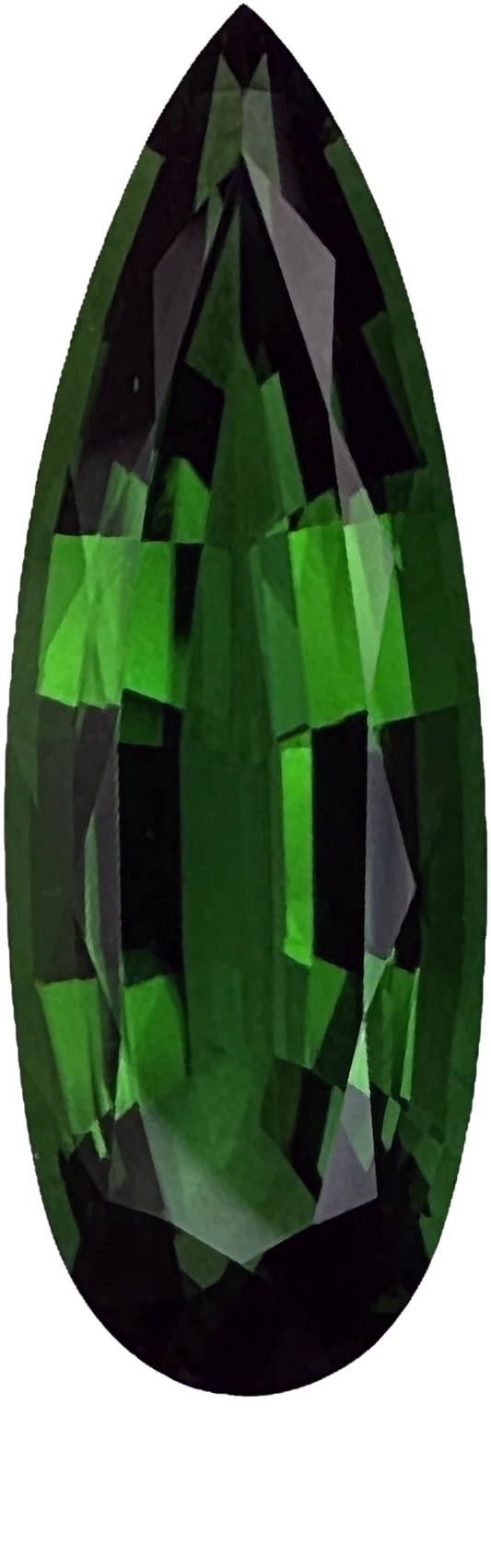 8.01ct Pear Shape Gem Quality - Fine Intense Green Chrome Tourmaline