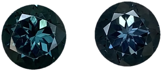 6.4mm Round Deep Grey Spinel