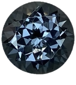 6.8mm Round Deep Grey Spinel