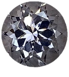 6.1mm Round Light Grey Spinel