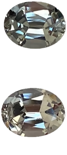 7x5.5mm Oval Medium Grey Spinel Pair