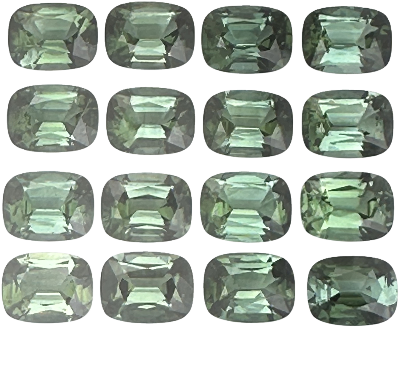 9x7mm Cushion Green Tourmaline