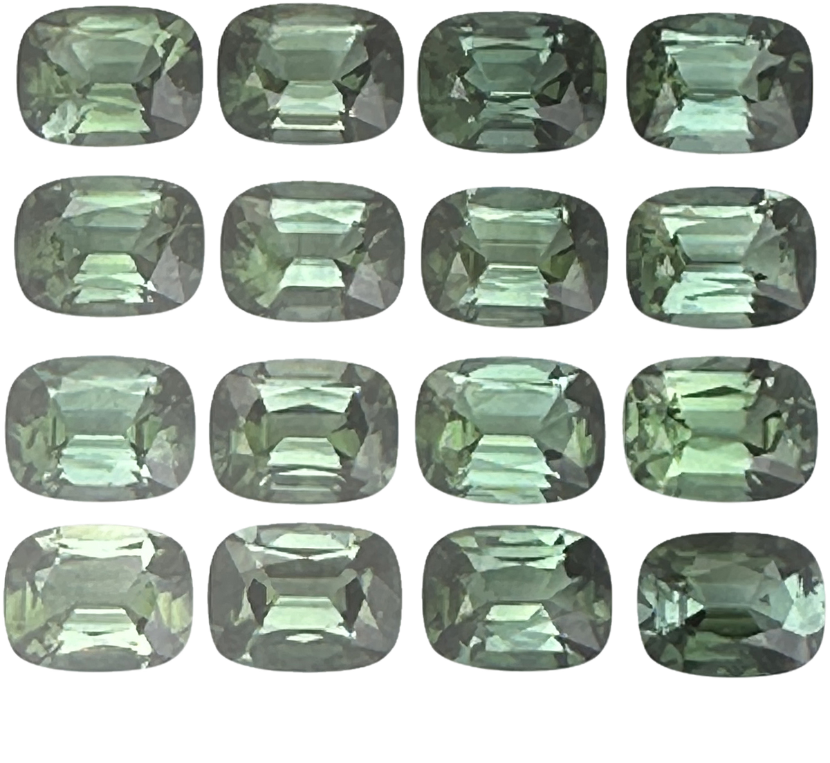 9x7mm Cushion Green Tourmaline