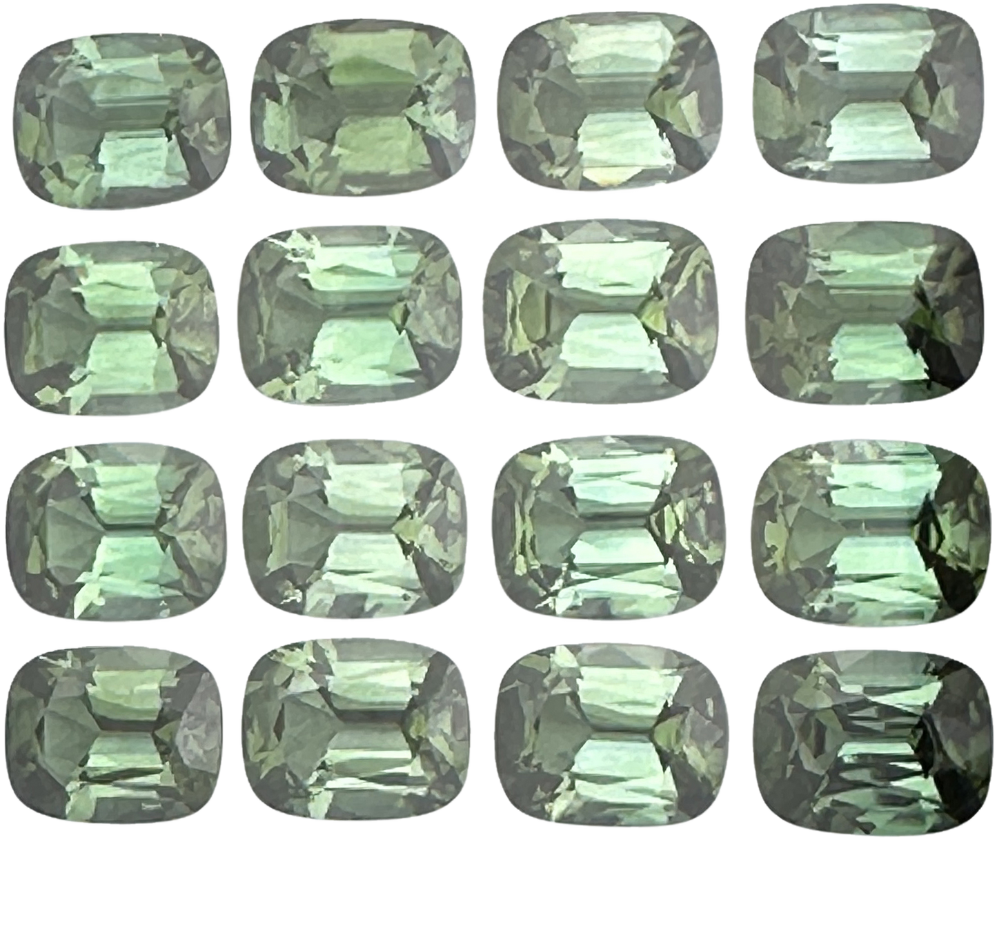 9x7mm Cushion Green Tourmaline