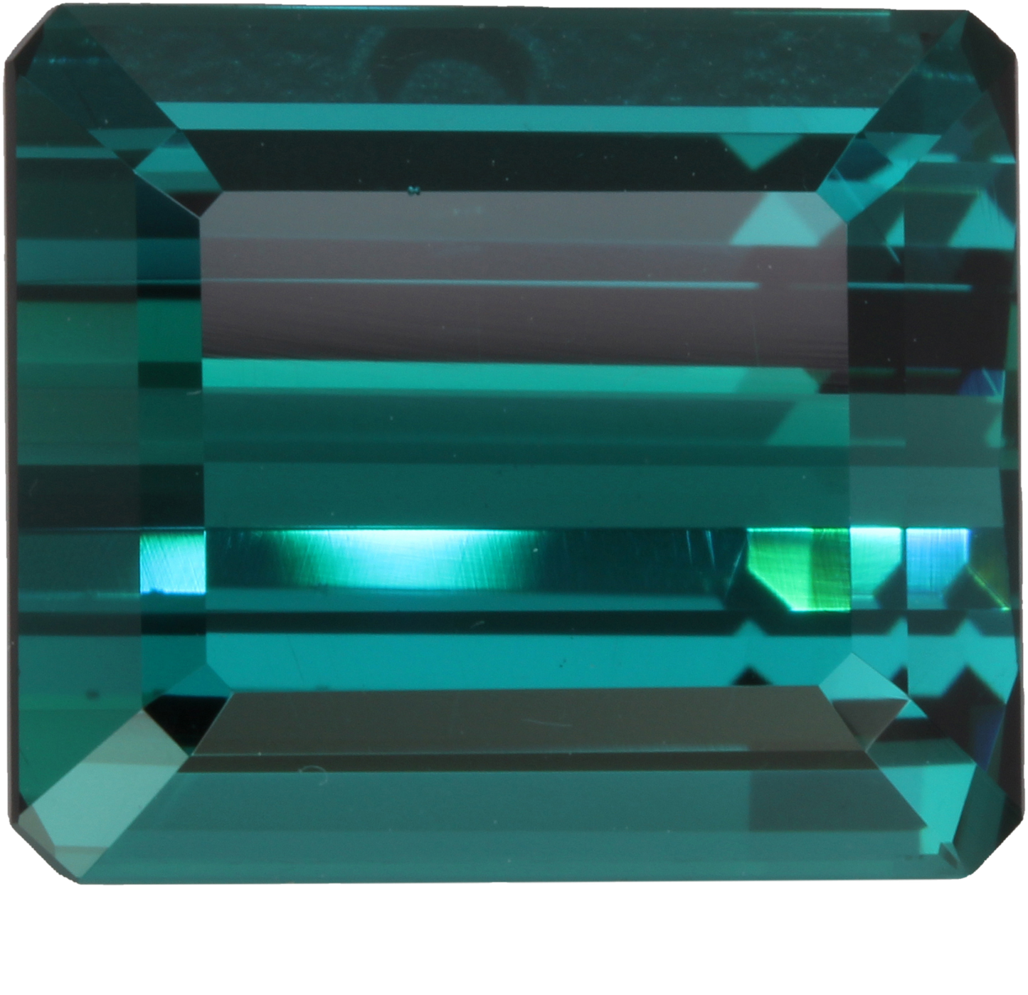 29.53ct Emerald Cut DB Color Indicolite Tourmaline Set