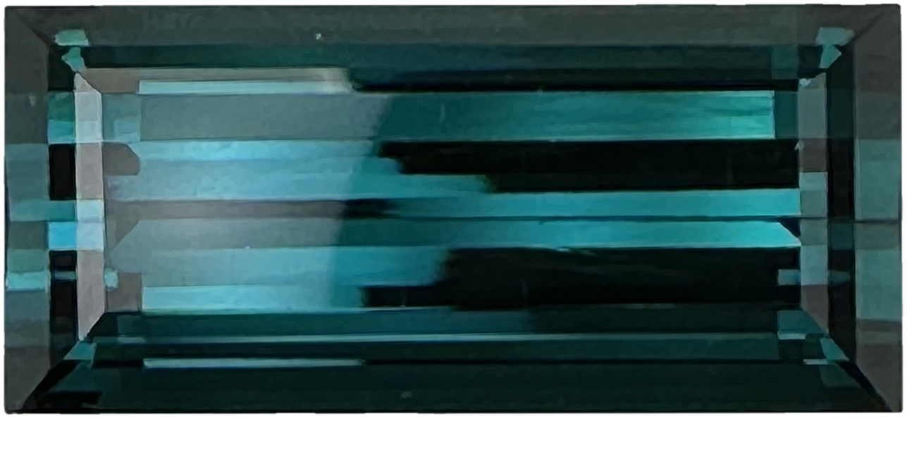 26.1ct Baguette DB Color Indicolite Tourmaline