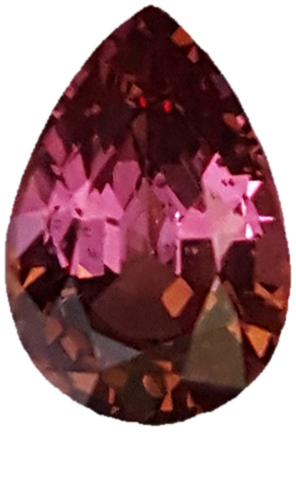 3.34ct Pear Shape Malaya Garnet