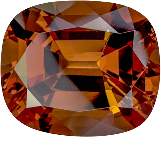 12.92ct Cushion Peach Malaya Garnet