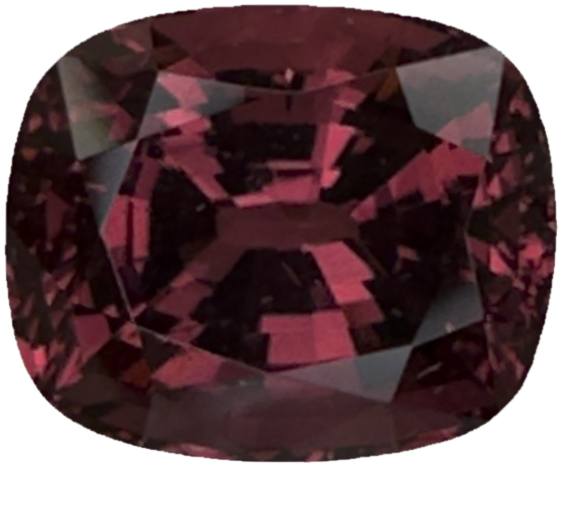 5.81ct Cushion Peach Malaya Garnet