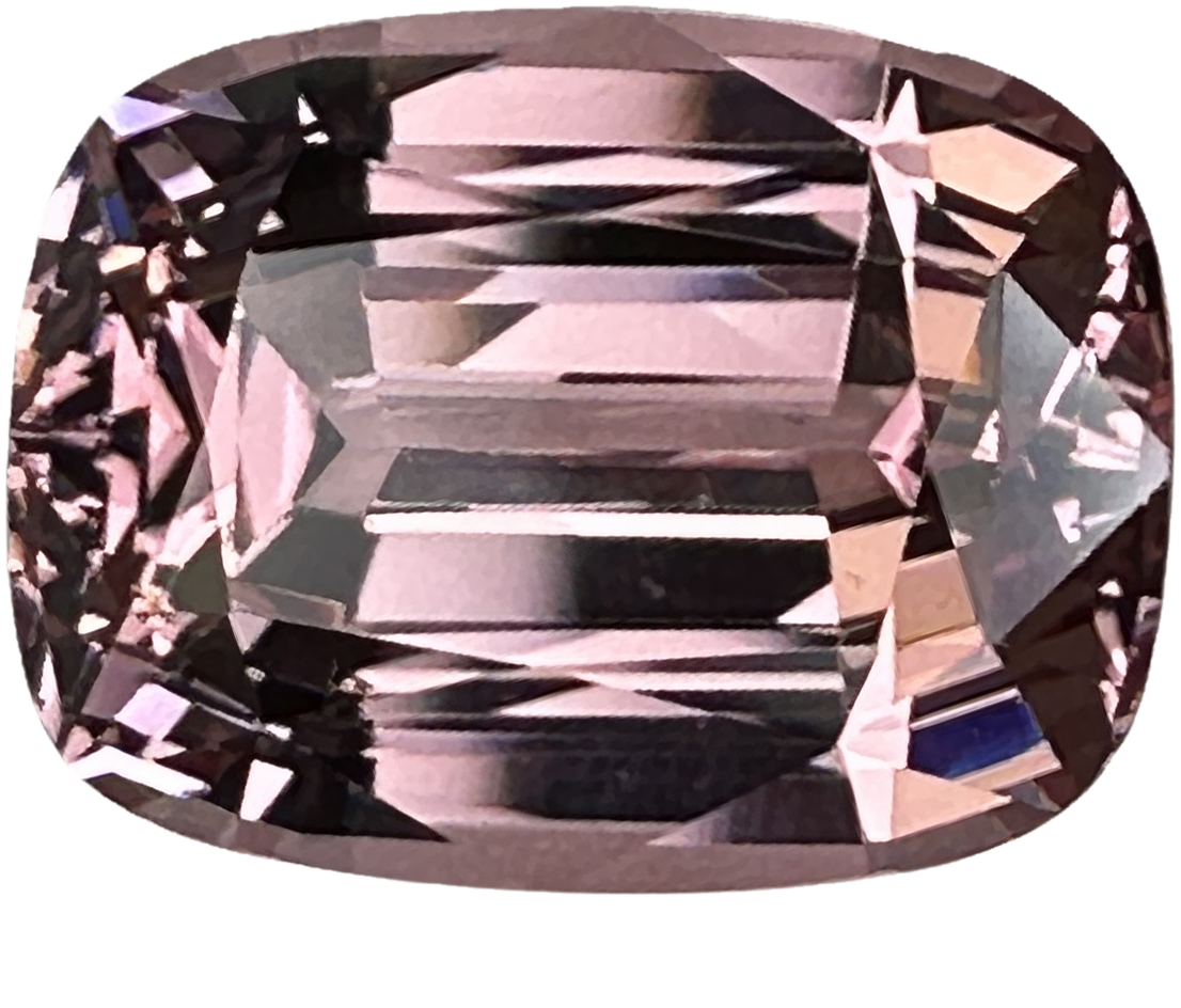 7.28ct Cushion Peach Malaya Garnet