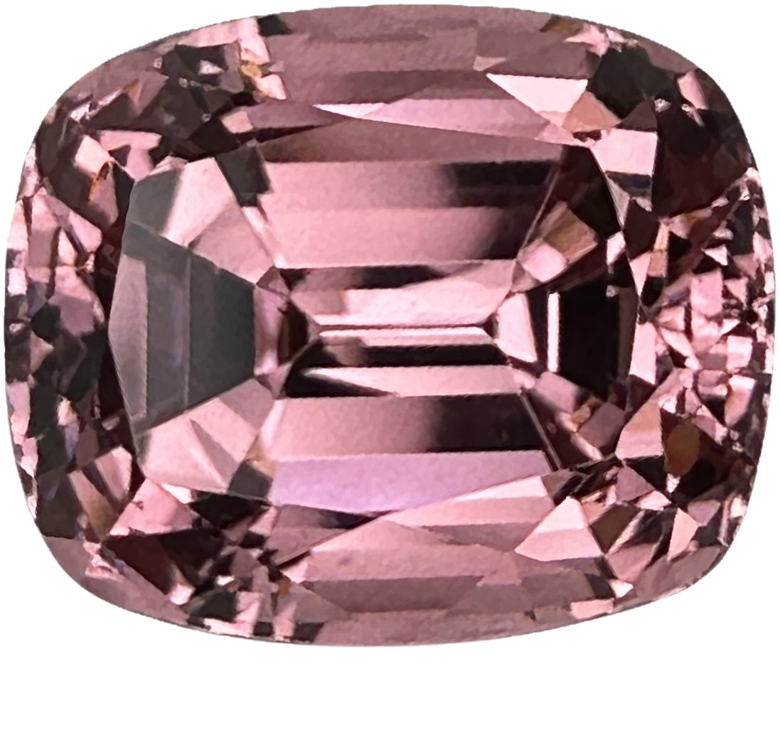 8.12ct Cushion Peach Malaya Garnet