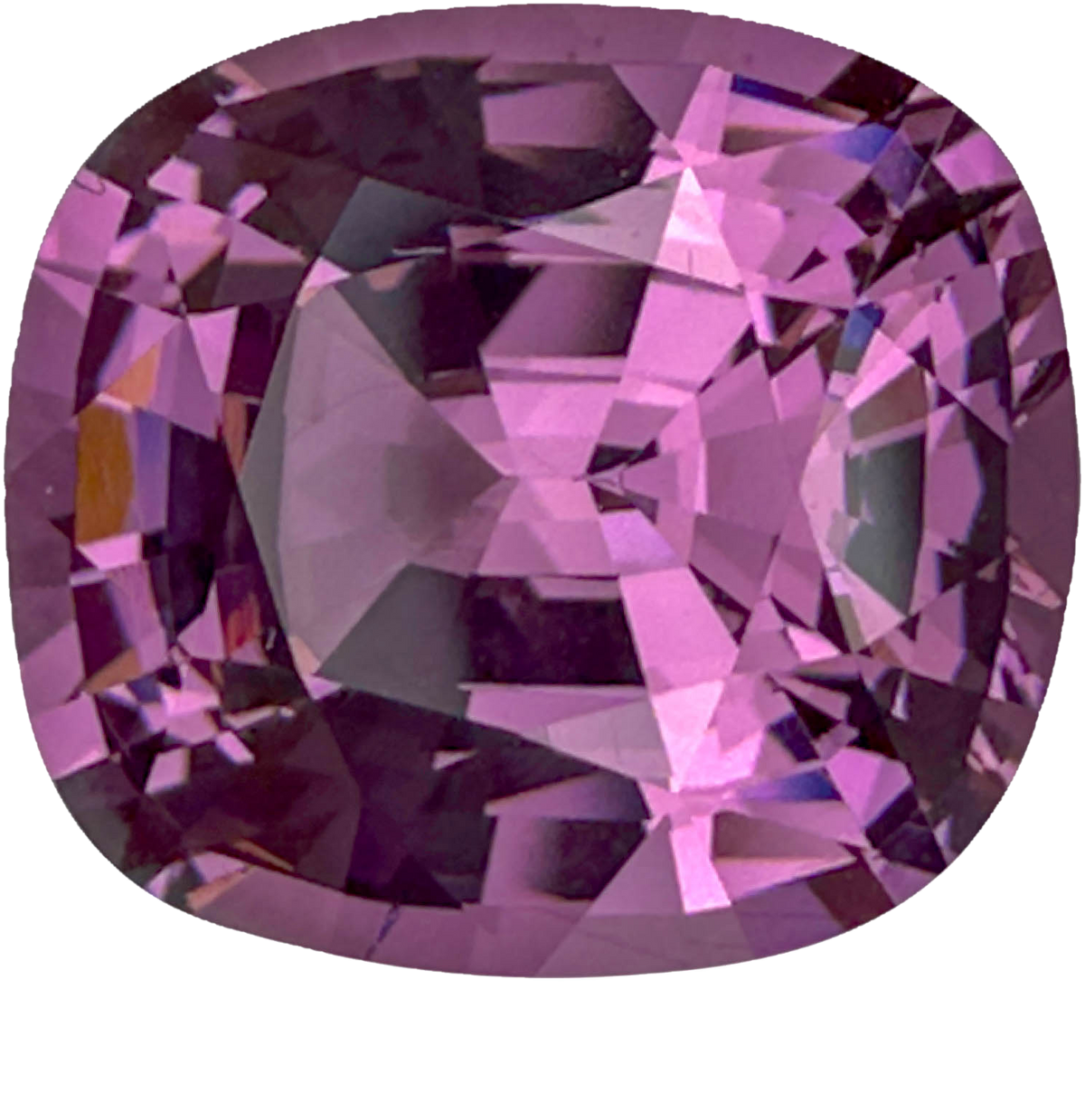 5.29ct Cushion Light Pink Malaya Garnet