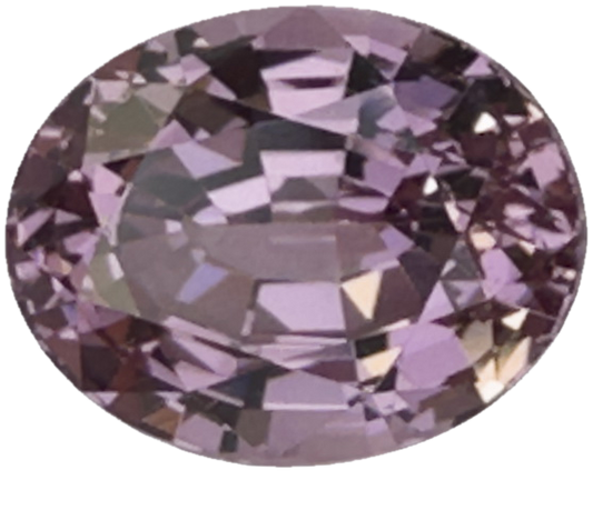 11.1x8.8mm Oval Light Peach Malaya Garnet
