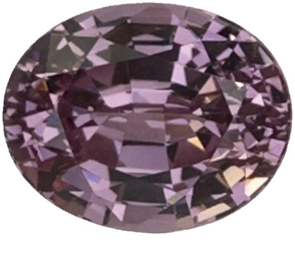 11.1x8.8mm Oval Light Peach Malaya Garnet