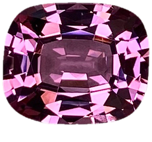 2.68ct Cushion Light Pink Malaya Garnet