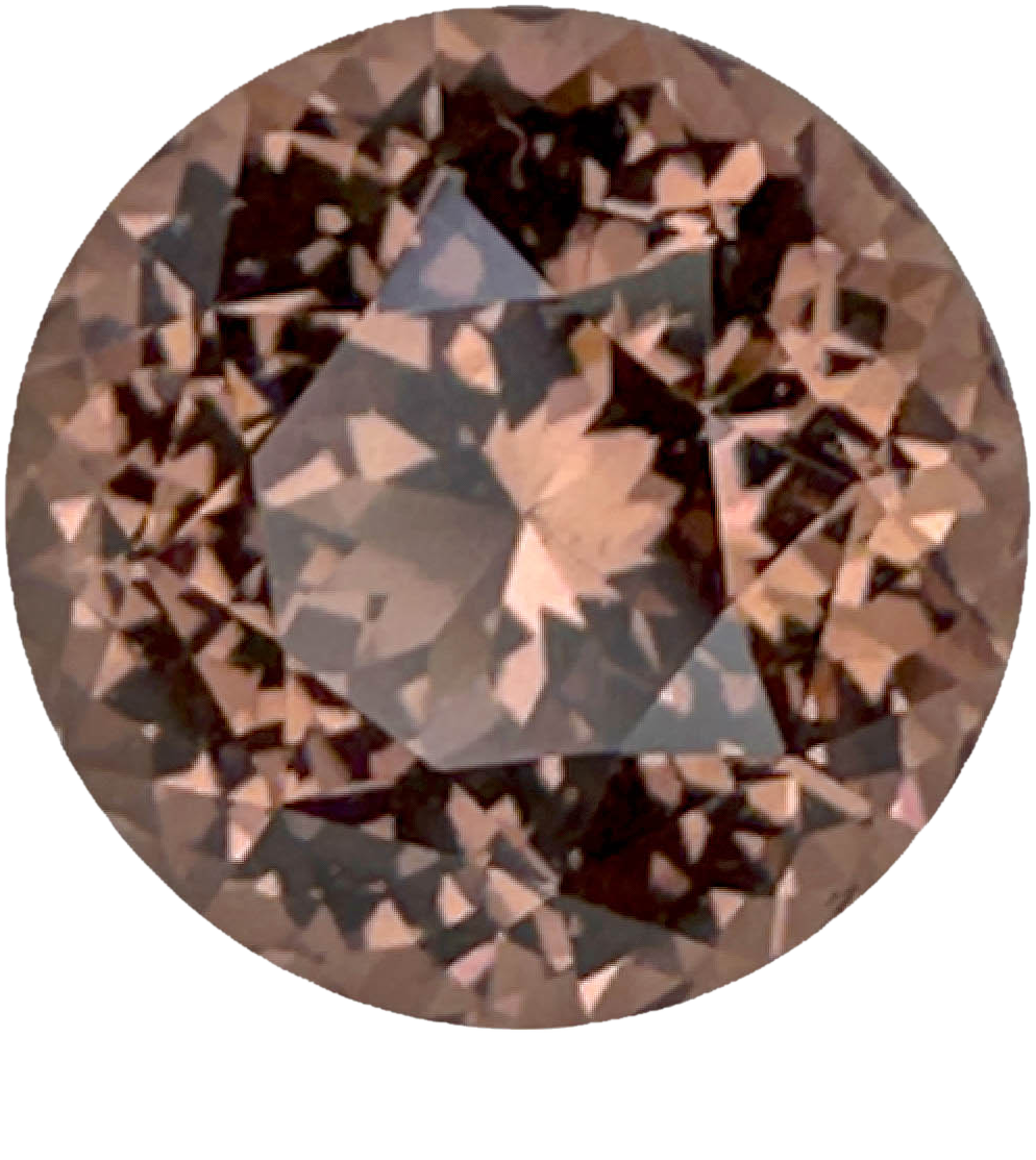 11mm Round Copper Malaya Garnet Pair