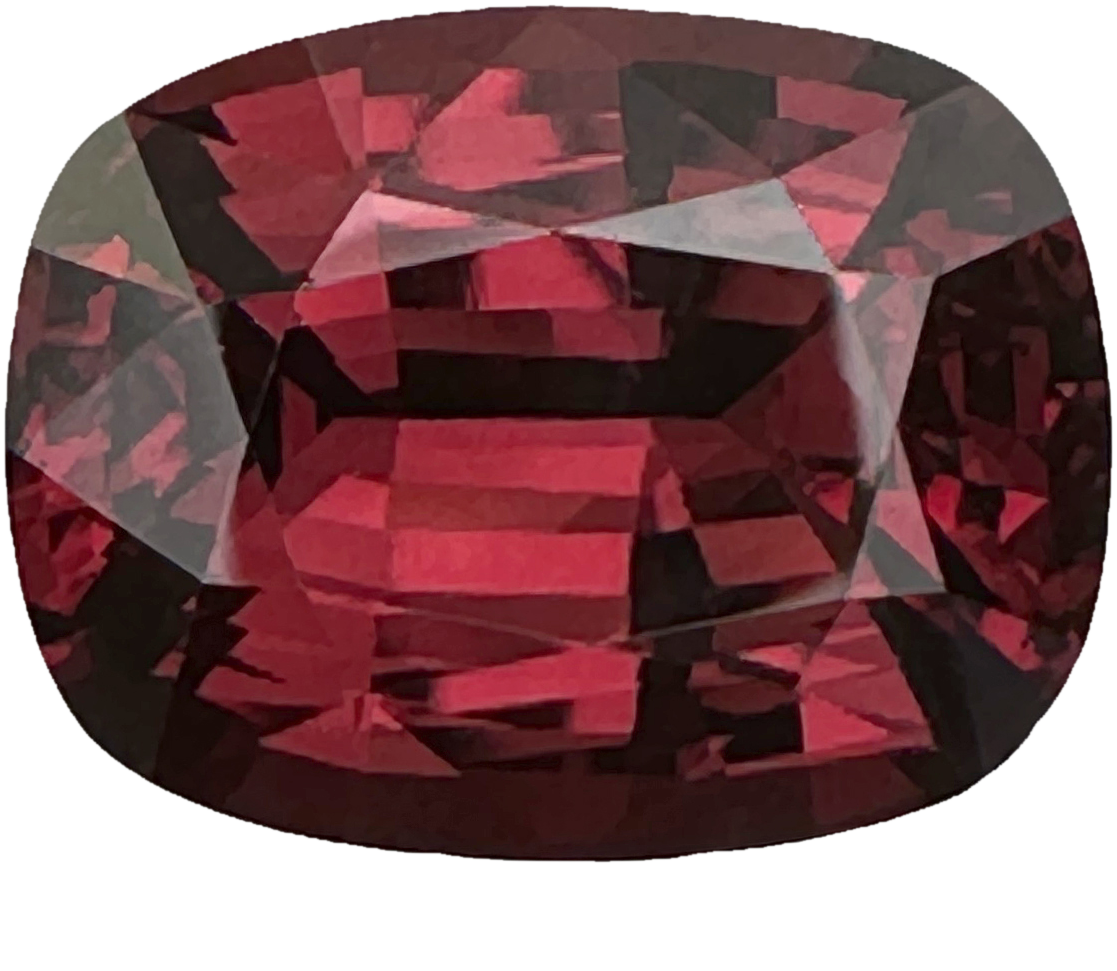 28.72ct Cushion Light Color Malaya Garnet