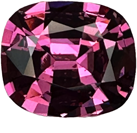 2.43ct Cushion Pink Malaya Garnet