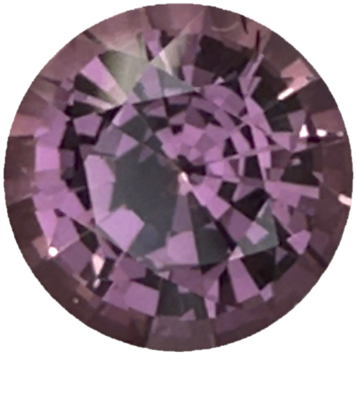 3.28ct Round Violet Malaya Garnet