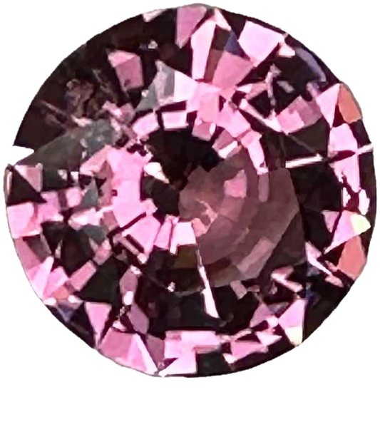 3.13ct Round Pink Malaya Garnet