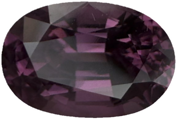 2.3ct Oval Deep Mauve Malaya Garnet