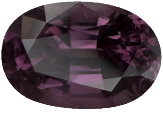 2.3ct Oval Deep Mauve Malaya Garnet