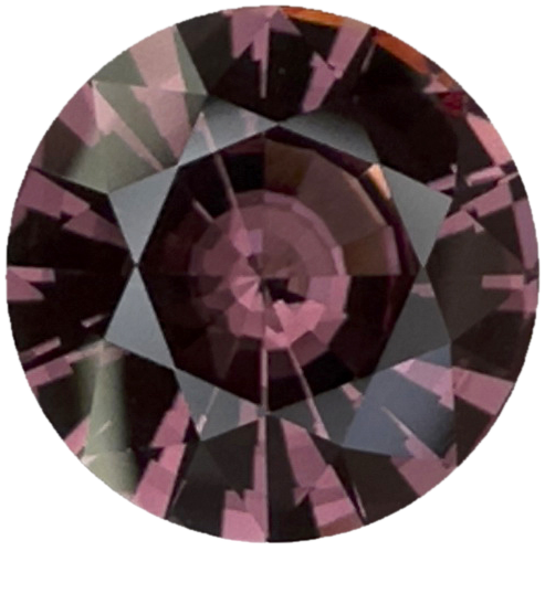 4.19ct Round Dusty Pink Malaya Garnet
