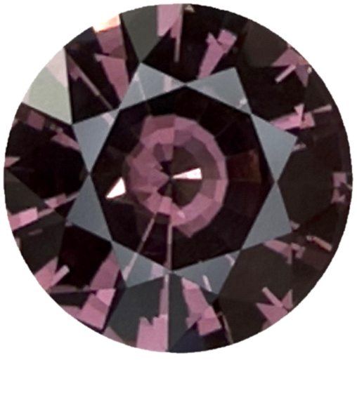 4.19ct Round Dusty Pink Malaya Garnet