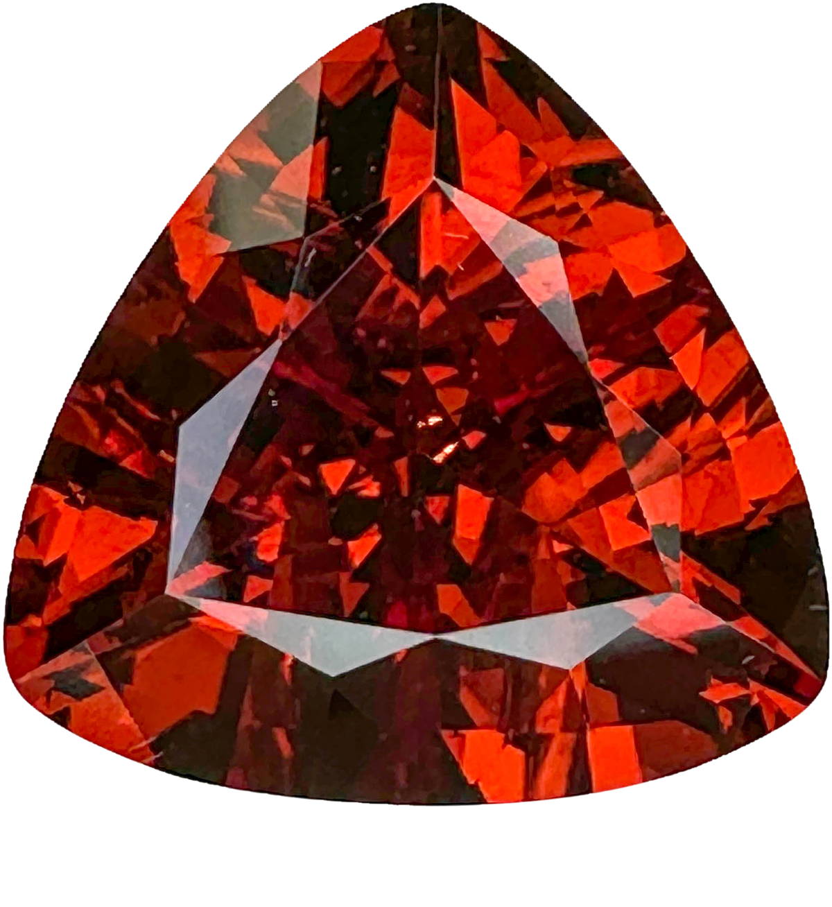 9.81ct Trillion Deep Orange Malaya Garnet